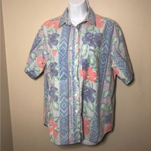 Vintage 90s Printed Tropical Shirt